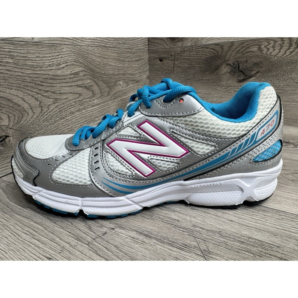 Women's New Balance 470 V4 Gray White Blue Wide Running Shoes / W470SP4 / Size 8 - Picture 6 of 11
